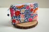 Bild von Minitäschchen Canvas Blumen gepunktet weiß/apricot
