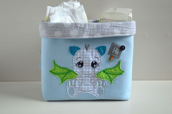 Bild von Utensilo Drache hellblau/grün