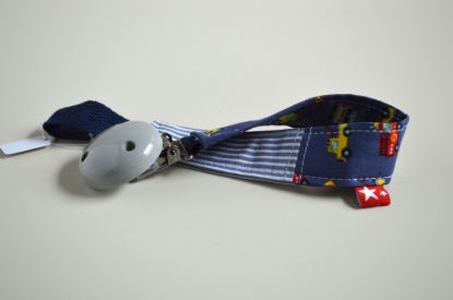 Bild von Schnullerband TuTut blau/grau