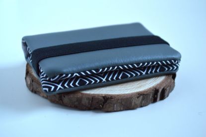 Bild von Kartenetui squares schwarz/grau