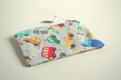 Bild von Minitäschchen Fahrzeuge beige/bunt