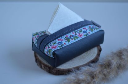 Bild von Taschentuchtascherl Kunstleder Chirp anthrazit