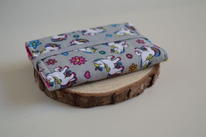 Bild von Globuli Etui Einhorn grau/pink