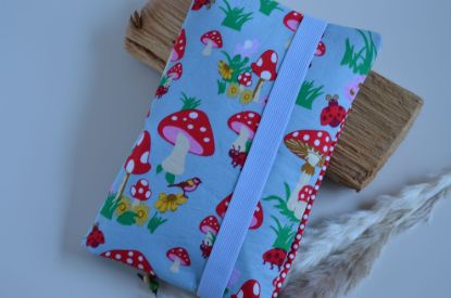 Bild von XL Windeltasche Fliegenpilz blau/bunt