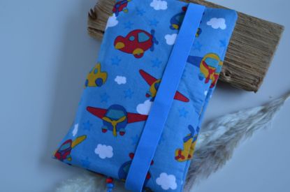 Bild von XL Windeltasche Flieger blau/bunt