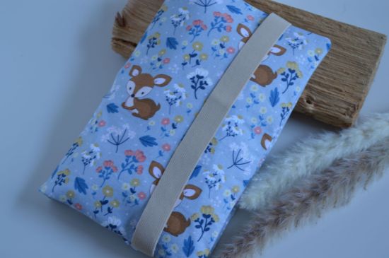 Bild von XL Windeltasche Rehlein beige/blau